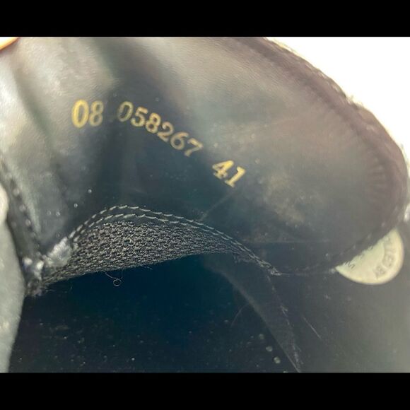 ECCO City Mens Black Leather Apron Square Toe Lace Up Shoes Sz EU 41 US 8 - Picture 9 of 10